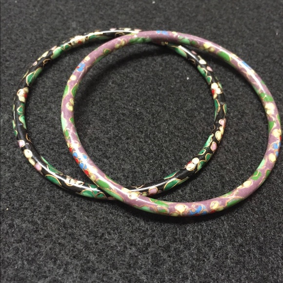 7 Vintage cloisonné bracelets - Picture 5 of 5